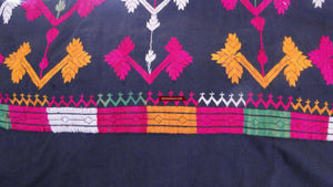 643 SOLD Antique Swat Valley Bridal Costume Handmade cotton with embroidery textiel art-WOVENSOULS-Antique-Vintage-Textiles-Art-Decor