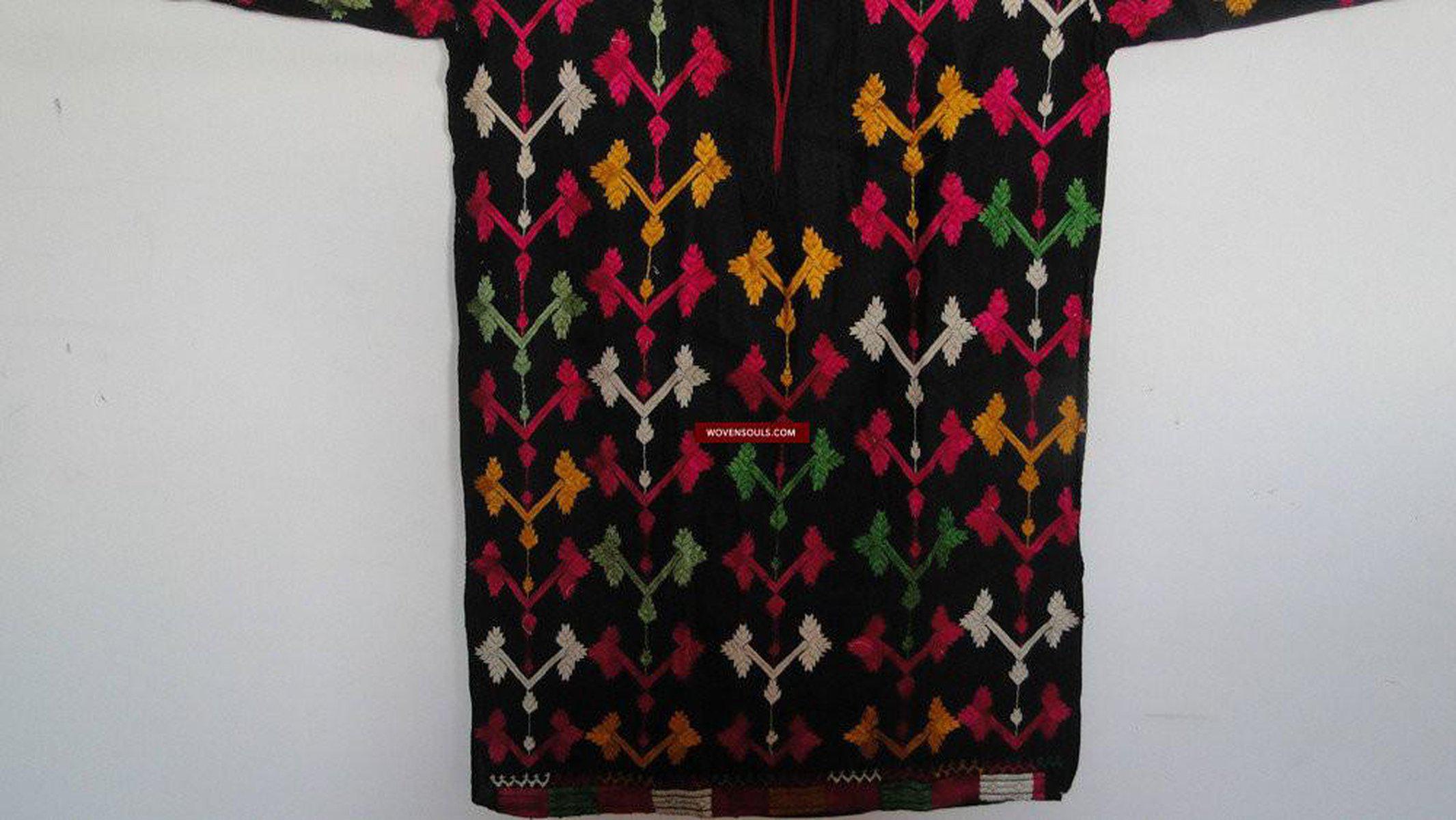 643 SOLD Antique Swat Valley Bridal Costume Handmade cotton with embroidery textiel art-WOVENSOULS-Antique-Vintage-Textiles-Art-Decor