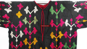 643 SOLD Antique Swat Valley Bridal Costume Handmade cotton with embroidery textiel art-WOVENSOULS-Antique-Vintage-Textiles-Art-Decor