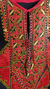 645 Antique Swat Valley Bridal Costume Handmade cotton with embroidery textile art-WOVENSOULS-Antique-Vintage-Textiles-Art-Decor