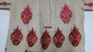 646 Antique Swat Valley Bridal Costume Handmade cotton with embroidery textile art-WOVENSOULS-Antique-Vintage-Textiles-Art-Decor