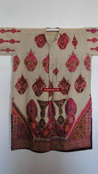 646 Antique Swat Valley Bridal Costume Handmade cotton with embroidery textile art-WOVENSOULS-Antique-Vintage-Textiles-Art-Decor