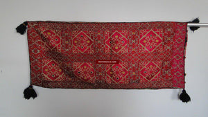 648 Antique Swat Valley Textile - Silk Embroidered Dowry Pillow Case - Museum Quality-WOVENSOULS-Antique-Vintage-Textiles-Art-Decor