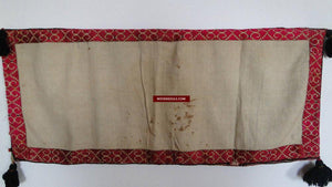 648 Antique Swat Valley Textile - Silk Embroidered Dowry Pillow Case - Museum Quality-WOVENSOULS-Antique-Vintage-Textiles-Art-Decor