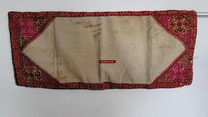 649 Antique Swat Valley Pillow case Textile Art Embroidery & Rare Cutwork - Museum Quality-WOVENSOULS-Antique-Vintage-Textiles-Art-Decor