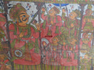 655 SOLD Old Antique 'Pabuji Ki Phad' Fragment Folk Painting-WOVENSOULS-Antique-Vintage-Textiles-Art-Decor