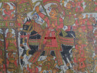 655 SOLD Old Antique 'Pabuji Ki Phad' Fragment Folk Painting-WOVENSOULS-Antique-Vintage-Textiles-Art-Decor