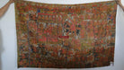 655 SOLD Old Antique 'Pabuji Ki Phad' Fragment Folk Painting-WOVENSOULS-Antique-Vintage-Textiles-Art-Decor