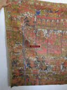 655 SOLD Old Antique 'Pabuji Ki Phad' Fragment Folk Painting-WOVENSOULS-Antique-Vintage-Textiles-Art-Decor