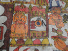 657 Complete Old Phad Narrative Painting [LARGE] / Rajasthan-WOVENSOULS-Antique-Vintage-Textiles-Art-Decor