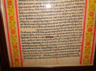 658 Old Jain Invitation Scroll - Rare Manuscript Painting-WOVENSOULS-Antique-Vintage-Textiles-Art-Decor