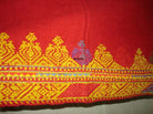 664 Rajasthan Wedding Shawl double sided - Palindrome - embroidery-WOVENSOULS-Antique-Vintage-Textiles-Art-Decor