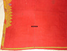 664 Rajasthan Wedding Shawl double sided - Palindrome - embroidery-WOVENSOULS-Antique-Vintage-Textiles-Art-Decor