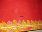 664 Rajasthan Wedding Shawl double sided - Palindrome - embroidery-WOVENSOULS-Antique-Vintage-Textiles-Art-Decor