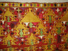 677 SOLD Sarpallu Phulkari Bagh Wedding Shawl from Punjab-WOVENSOULS-Antique-Vintage-Textiles-Art-Decor