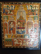 679 Old Pattachitra Painting Odisha Jagannath-WOVENSOULS-Antique-Vintage-Textiles-Art-Decor