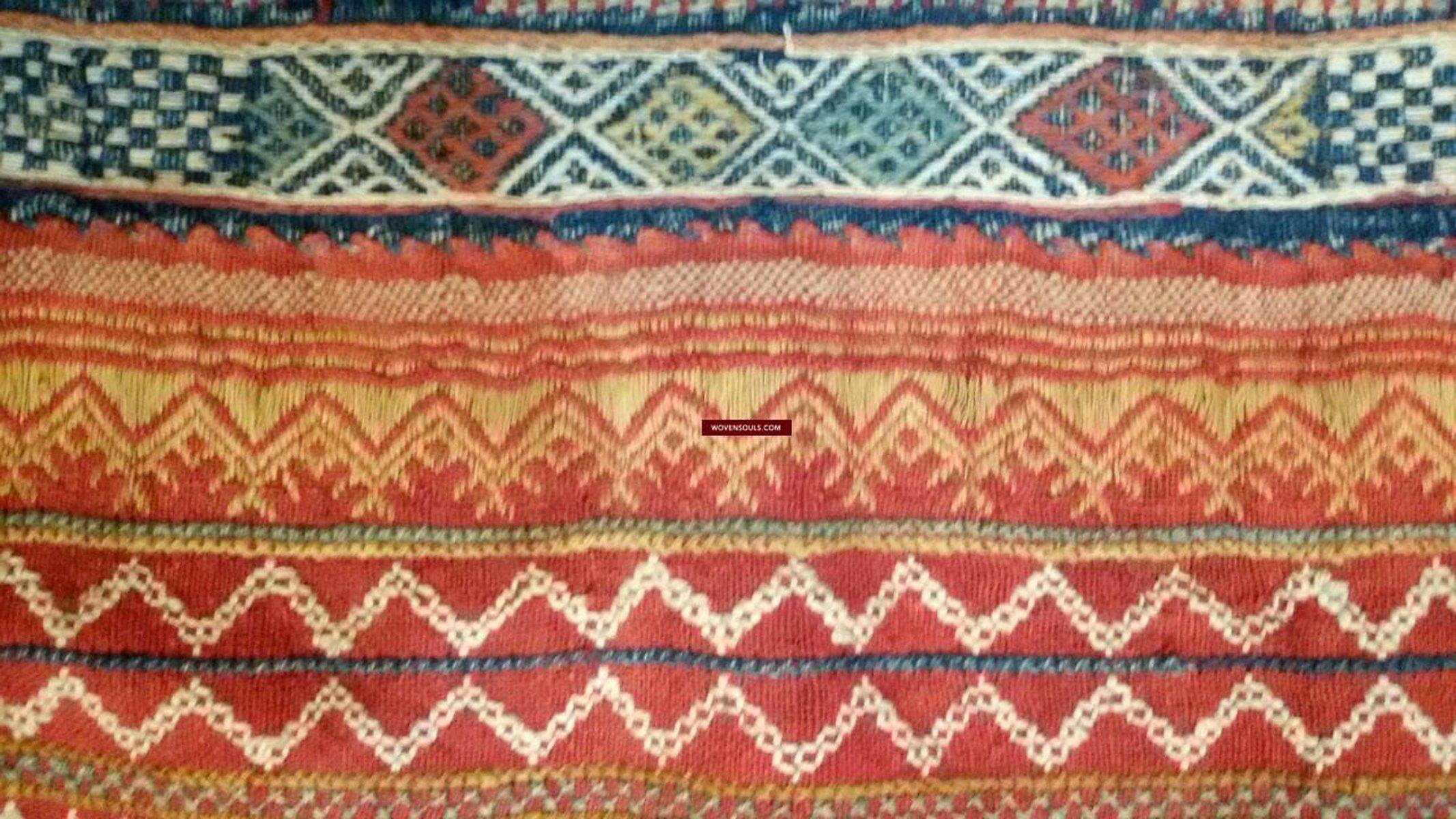 683 Indian Textile - Shekhawati Bishnoi Shawl Textile Art Embroidery Rajasthan-WOVENSOULS-Antique-Vintage-Textiles-Art-Decor