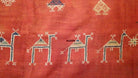 683 Indian Textile - Shekhawati Bishnoi Shawl Textile Art Embroidery Rajasthan-WOVENSOULS-Antique-Vintage-Textiles-Art-Decor