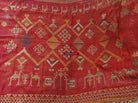 683 Indian Textile - Shekhawati Bishnoi Shawl Textile Art Embroidery Rajasthan-WOVENSOULS-Antique-Vintage-Textiles-Art-Decor