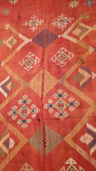 683 Indian Textile - Shekhawati Bishnoi Shawl Textile Art Embroidery Rajasthan-WOVENSOULS-Antique-Vintage-Textiles-Art-Decor