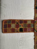 684-B Semi Antique Chopat Shatranj Embroidery Game Board Textile-WOVENSOULS-Antique-Vintage-Textiles-Art-Decor