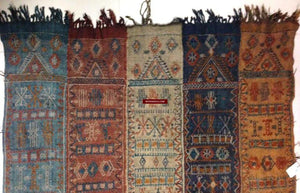 700 Antique Anatolian Sivas Cicim Perde Tent Divider Kilim Rug Textile Art - Gallery-2-WOVENSOULS-Antique-Vintage-Textiles-Art-Decor