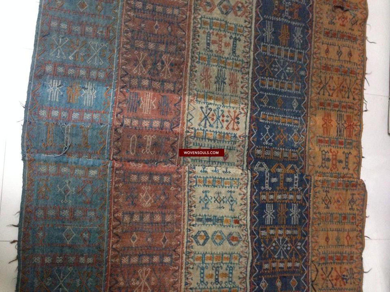 700 Antique Anatolian Sivas Cicim Perde Tent Divider Kilim Rug Textile Art - Gallery-2-WOVENSOULS-Antique-Vintage-Textiles-Art-Decor