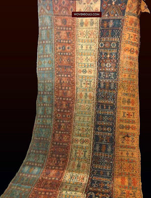 700 Antique Anatolian Sivas Cicim Perde Tent Divider Kilim Rug Textile Art - Gallery-2-WOVENSOULS-Antique-Vintage-Textiles-Art-Decor