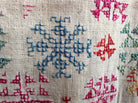 701 Hazara Snowflake Shawl - Antique Embroidery Textile Art-WOVENSOULS-Antique-Vintage-Textiles-Art-Decor