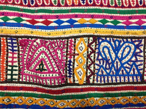704 Vintage Debariya Rabari Trousseau or Dowry Bag Applique & Embroidery-WOVENSOULS-Antique-Vintage-Textiles-Art-Decor