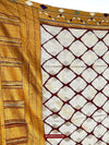 717 Silk Chand Bagh Phulkari-WOVENSOULS-Antique-Vintage-Textiles-Art-Decor