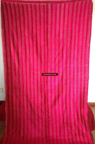 718 Pink Pin Stripes Thirma Phulkari Bagh Textile-WOVENSOULS-Antique-Vintage-Textiles-Art-Decor