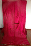 718 Pink Pin Stripes Thirma Phulkari Bagh Textile-WOVENSOULS-Antique-Vintage-Textiles-Art-Decor