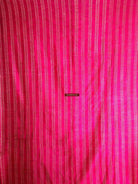 718 Pink Pin Stripes Thirma Phulkari Bagh Textile-WOVENSOULS-Antique-Vintage-Textiles-Art-Decor