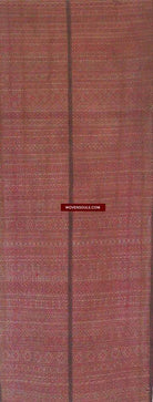 742 Antique Myanmar Arang Weaving Shawl Textile-WOVENSOULS-Antique-Vintage-Textiles-Art-Decor