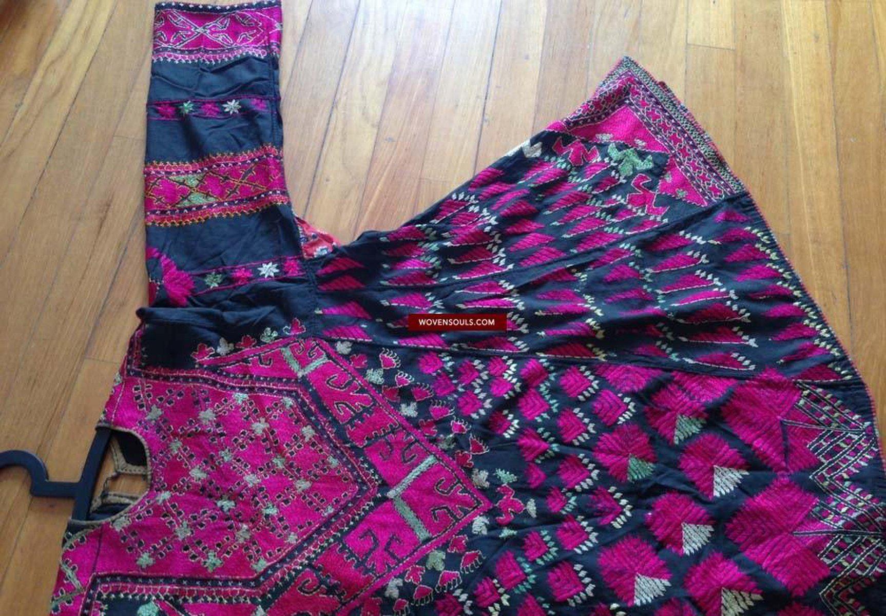 748 Antique Swat Valley Textile - Bridal Dress Costume with Rich Silk Embroidery-WOVENSOULS-Antique-Vintage-Textiles-Art-Decor