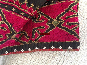 748 Antique Swat Valley Textile - Bridal Dress Costume with Rich Silk Embroidery-WOVENSOULS-Antique-Vintage-Textiles-Art-Decor