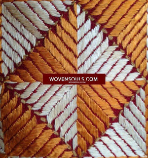 750 Trikona Bagh Phulkari-WOVENSOULS-Antique-Vintage-Textiles-Art-Decor