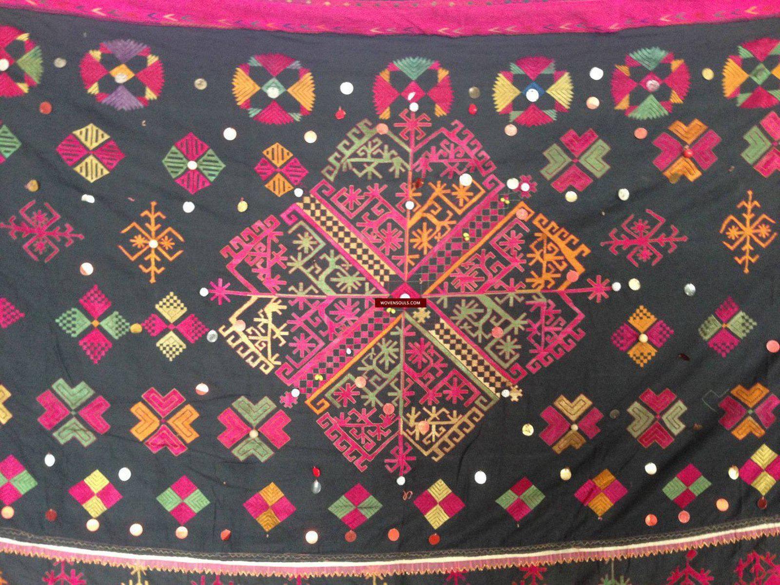 752 vintage Kohistani Châle Textile Art-WOVENSOULS-Antique-Vintage-Textiles-Art-Décor