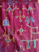 753 Shekhawati Bishnoi Shawl Rajasthan Textile Art-WOVENSOULS-Antique-Vintage-Textiles-Art-Decor