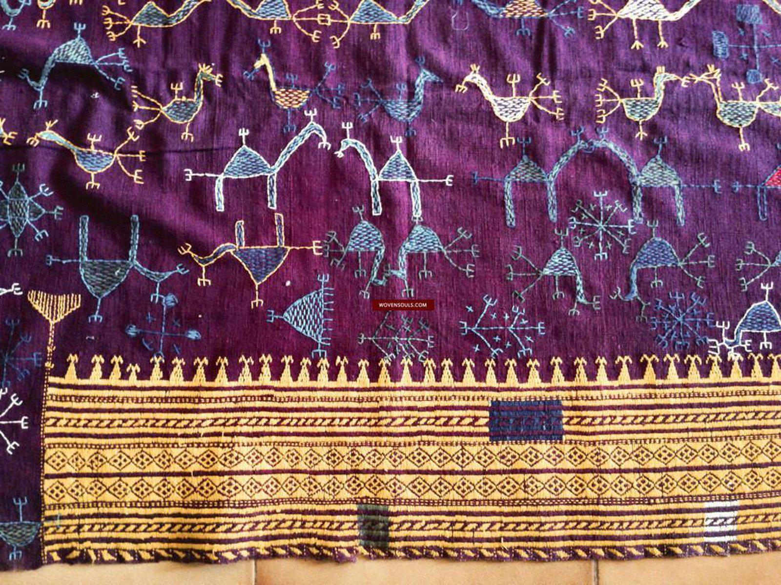 753 Shekhawati Bishnoi Shawl Rajasthan Textile Art-WOVENSOULS-Antique-Vintage-Textiles-Art-Decor