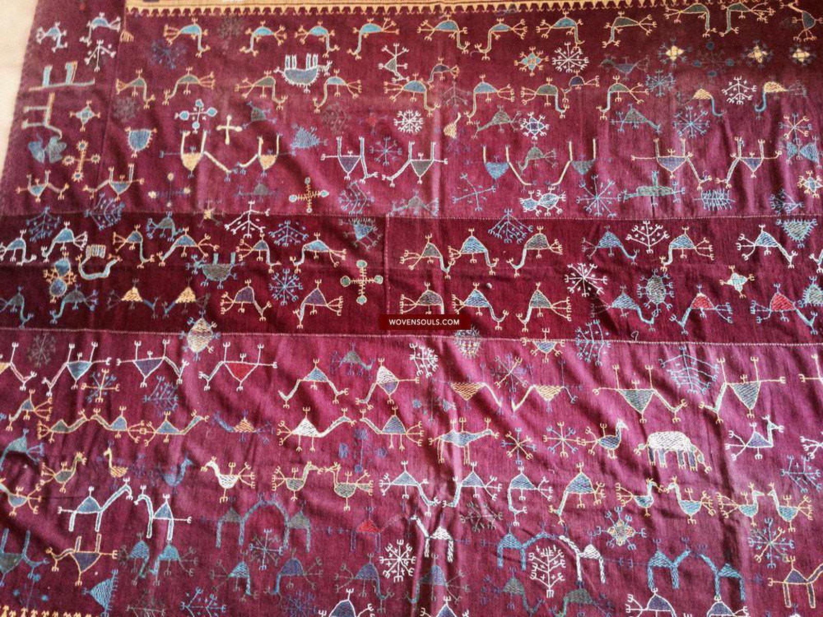 753 Shekhawati Bishnoi Shawl Rajasthan Textile Art-WOVENSOULS-Antique-Vintage-Textiles-Art-Decor