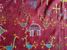 753 Shekhawati Bishnoi Shawl Rajasthan Textile Art-WOVENSOULS-Antique-Vintage-Textiles-Art-Decor