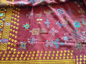 754 Shekhawati Bishnoi Shawl Rajasthan Textile Art-WOVENSOULS-Antique-Vintage-Textiles-Art-Decor