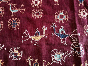 755 Shekhawati Bishnoi Shawl Rajasthan Textile Art-WOVENSOULS-Antique-Vintage-Textiles-Art-Decor