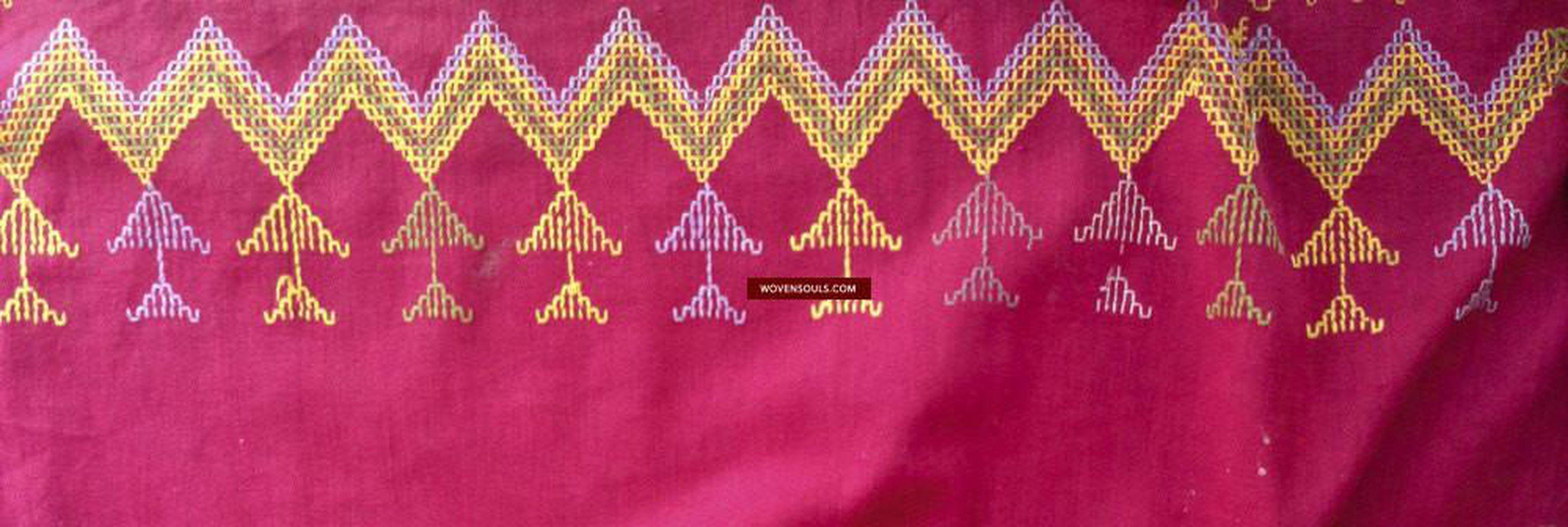 757 Bridal Shekhawati Bishnoi Shawl Rajasthan Textile Art - SOLD-WOVENSOULS-Antique-Vintage-Textiles-Art-Decor