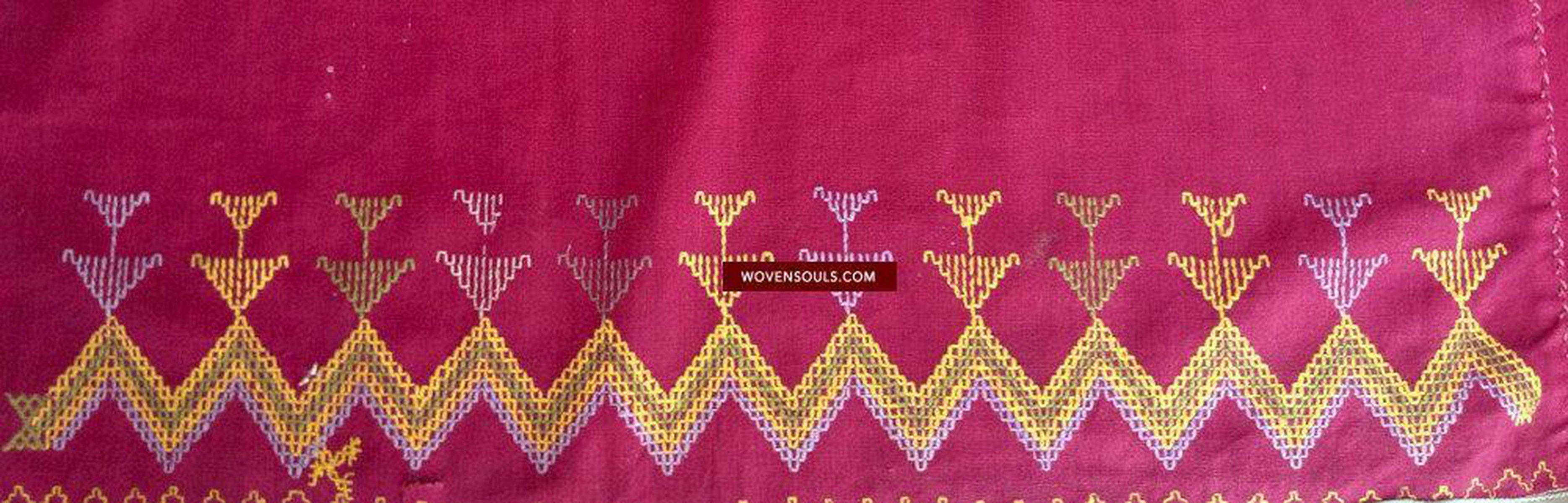 757 Bridal Shekhawati Bishnoi Shawl Rajasthan Textile Art - SOLD-WOVENSOULS-Antique-Vintage-Textiles-Art-Decor