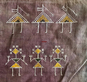 758 Shekhawati Bishnoi Wedding Shawl - Indian Textile Art from Rajasthan-WOVENSOULS-Antique-Vintage-Textiles-Art-Decor