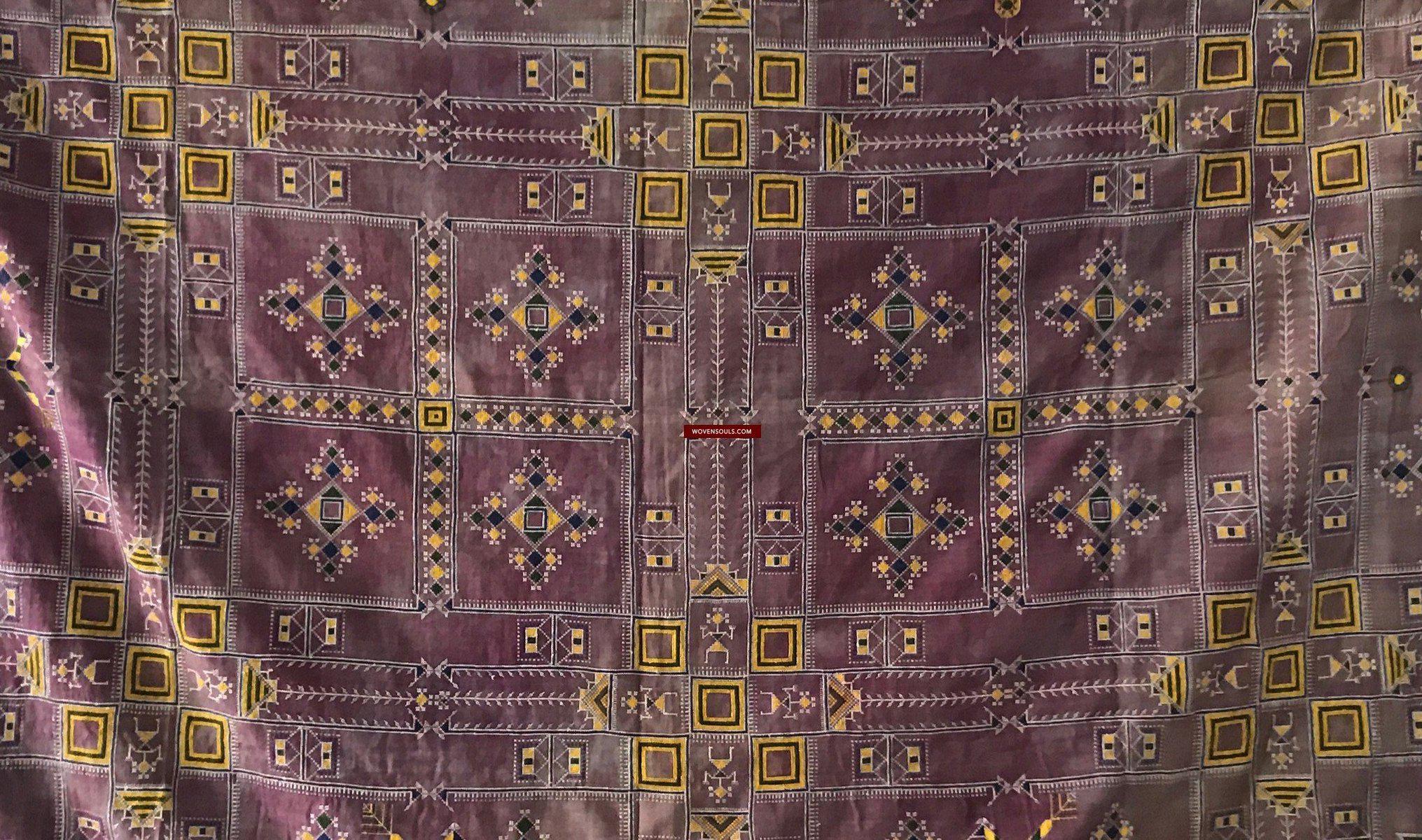 758 Shekhawati Bishnoi Wedding Shawl - Indian Textile Art from Rajasthan-WOVENSOULS-Antique-Vintage-Textiles-Art-Decor