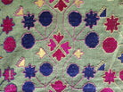 770 Rare Green Antique Swat Valley Shawl textile-WOVENSOULS-Antique-Vintage-Textiles-Art-Decor